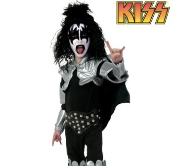 KISS Band Demon Gene Simmons Rock Star Fancy Dress Halloween Baby Child Costume 